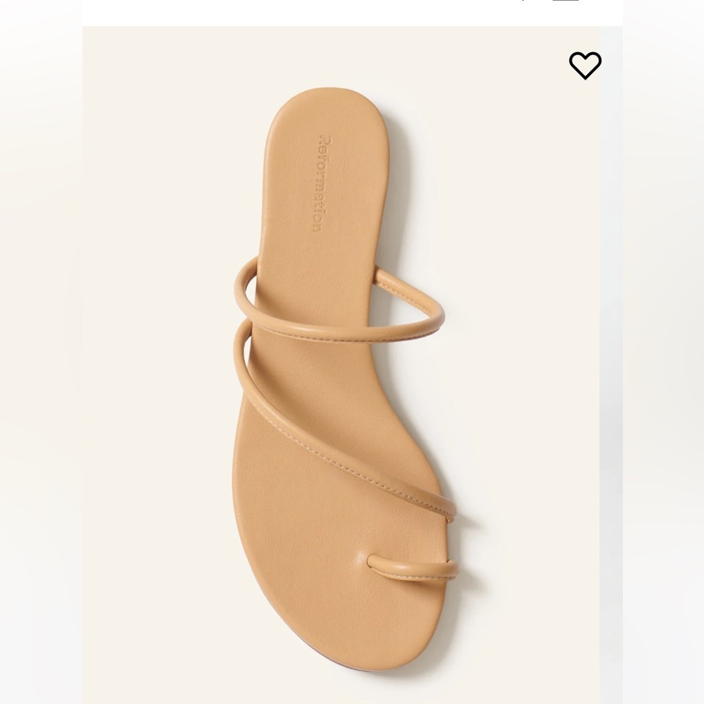 Reformation Ludo toe ring strappy flat